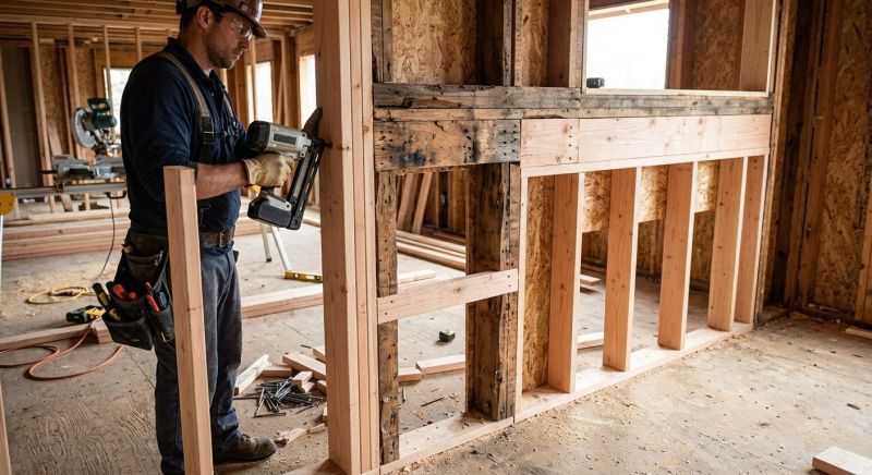 Damaged Framing Replacement in Wilmington, NC