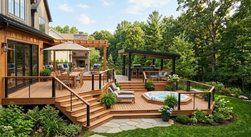 Hot Tub Deck Installation in Stamford, CT