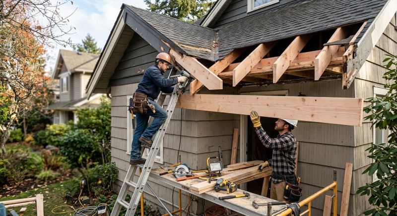 House Beam Repair in Wilmington, NC