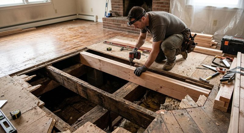 Sagging Floor Joist Repair in Conroe, TX