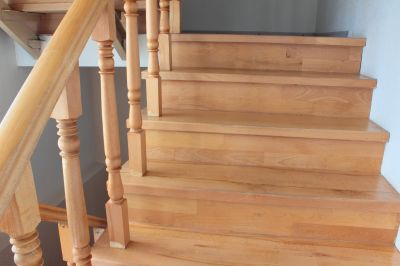 Wooden Banister Installation in Wilmington, NC